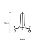 support assiettes noir spirale moderne boutons pieds différentes tailles assiettes compatible présentoir