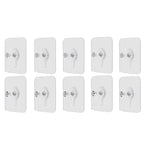 porte photos autocollant transparent moderne rond blanc 10pcs PVC