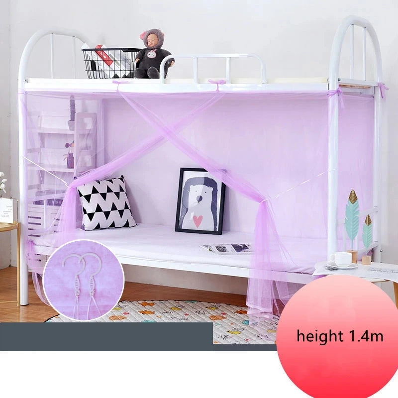 filet protection lit adulte polyester coton blanc rose bleu violet moderne clips fermeture éclair
