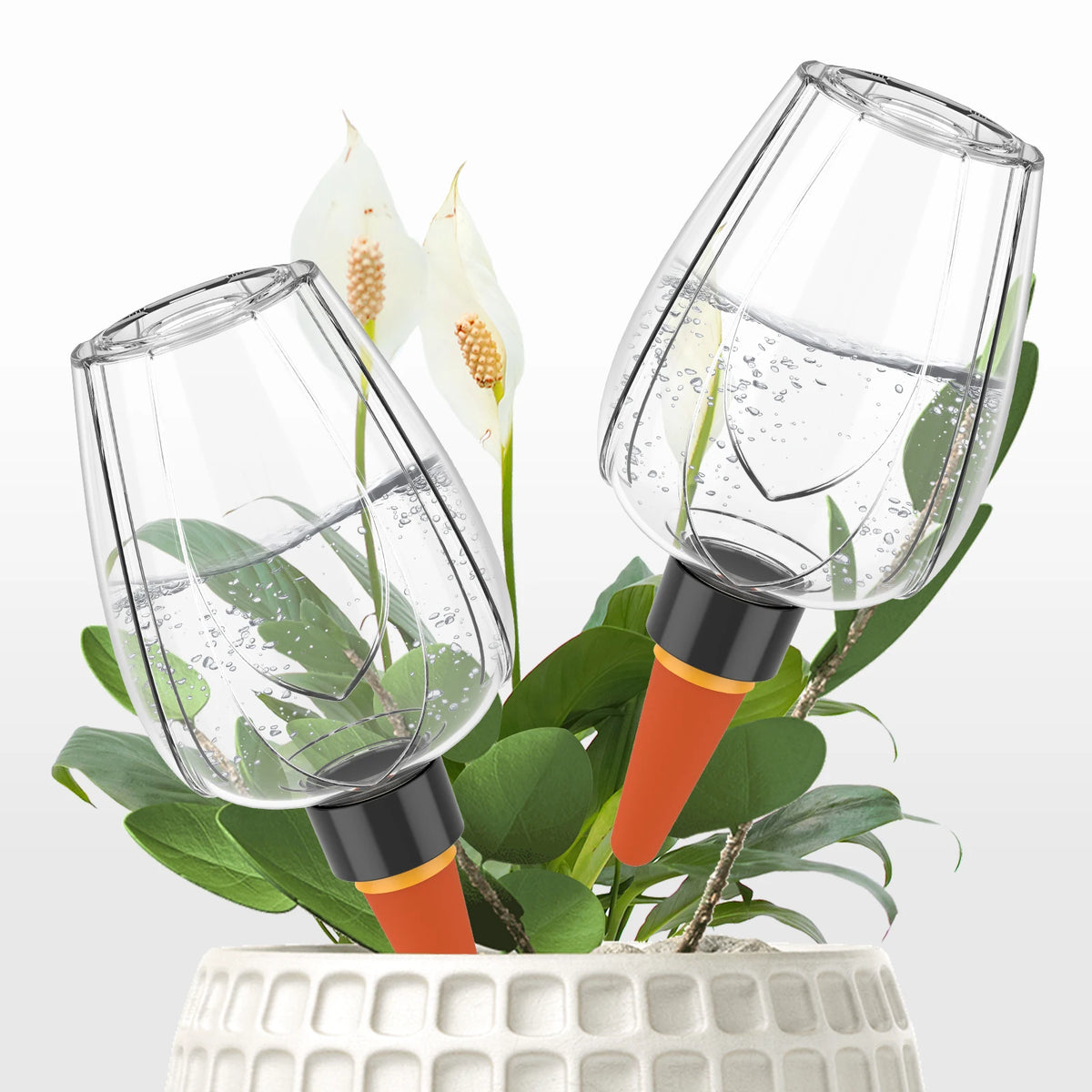 distributeur eau automatique plantes transparent moderne pratique adhésif kit arrosage lent contrôle goutte goutteintérieurextérieur