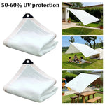 voile d'ombrage blanche protection solaire extérieur maille opaque terrasse jardin balcon