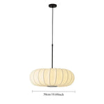 suspension lumineuse moderne pince rayures horizontales blanc opacité 50cm chambre salon restaurant