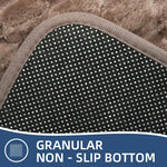 tapis bain moderne rose pâle texture boules respectueux environnement salle bain lavable machine séchage