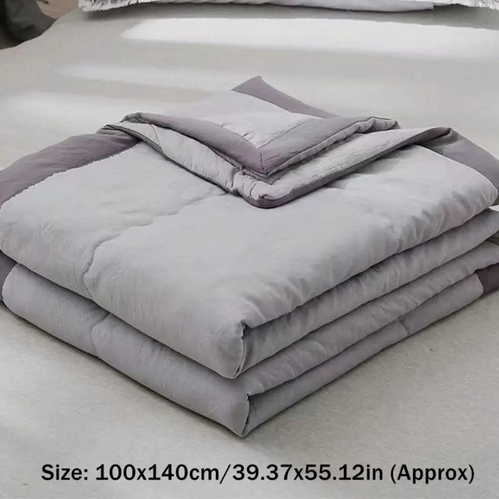 couverture rafraîchissante double face polyester coton effet froid respirante moderne jaune rose gris uni