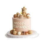 décoration anniversaire enfant gâteau ours sucre boules joyeuses happy birthday festive
