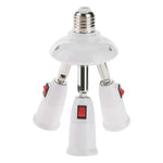 adaptateurs ampoules E27 blancs modernes têtes matériau métallique certifié réglables lumière LED