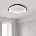 plafonnier led moderne blanc rond lumineux intérieur salon chambre salle manger