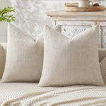 housse coussin carré bleu marine chenille polyester moderne zip blanc