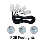 éclairage led ruban rgb 75cm 110cm contrôleur principal secondaire lumières.storage porte