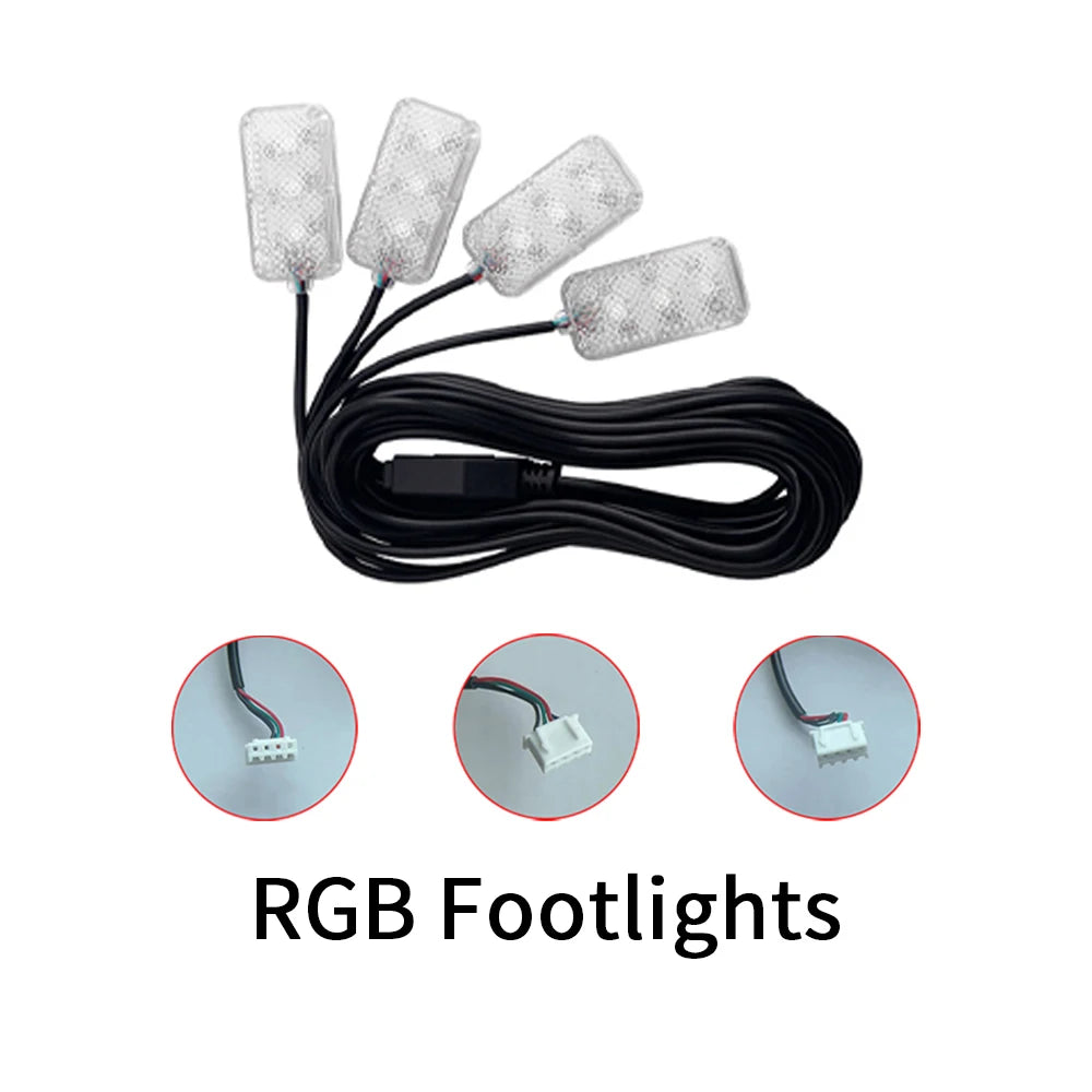 éclairage led ruban rgb 75cm 110cm contrôleur principal secondaire lumières.storage porte