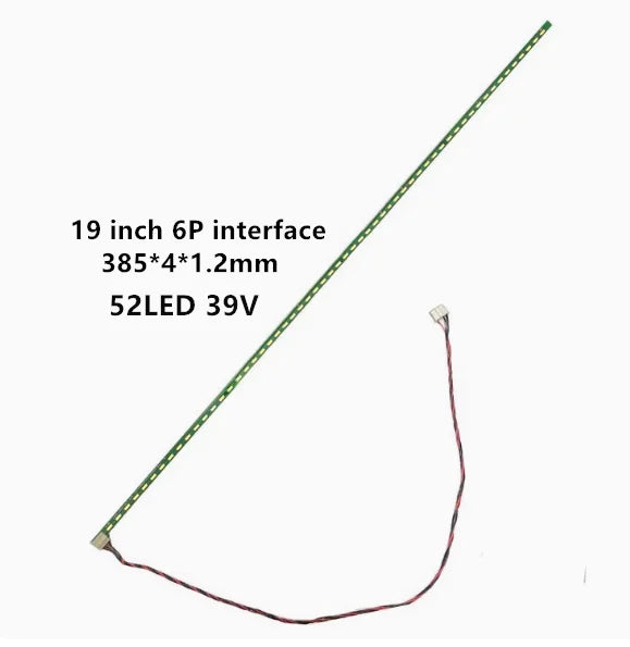 ruban led vert clair 19 20 21.5 pouces ligne continue moderne connecteur yeux
