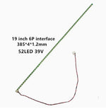 ruban led vert clair 19 20 21.5 pouces ligne continue moderne connecteur yeux