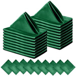 serviettes table satin rouge classiques 30x30cm coton opaques