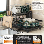 étagère vaisselle moderne métal noir clips assiettes verres coupelles cuillères couteaux planche découper