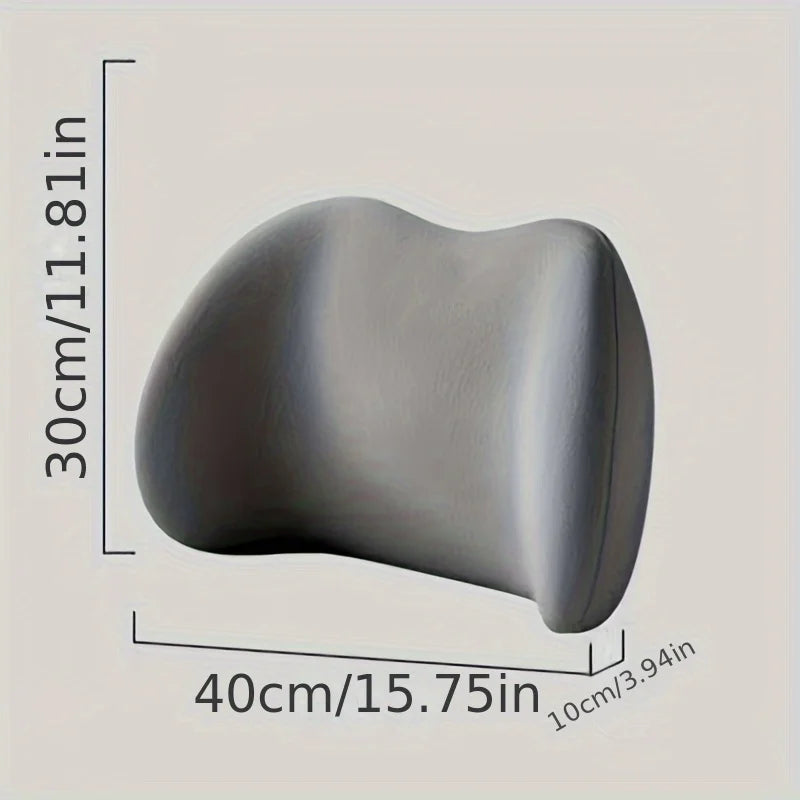 coussin lombaire rose gris mousse mémoire forme doux confortable ergonomique portable machine lavable