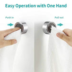 porte serviettes auto adhésifs moderne argenté gris croix dorée salle bain utilisation multiple respectueux