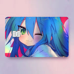 carte crédit personnalisée adhésive personnages animés holographique noir bleu vert arc ciel moderne illustratif