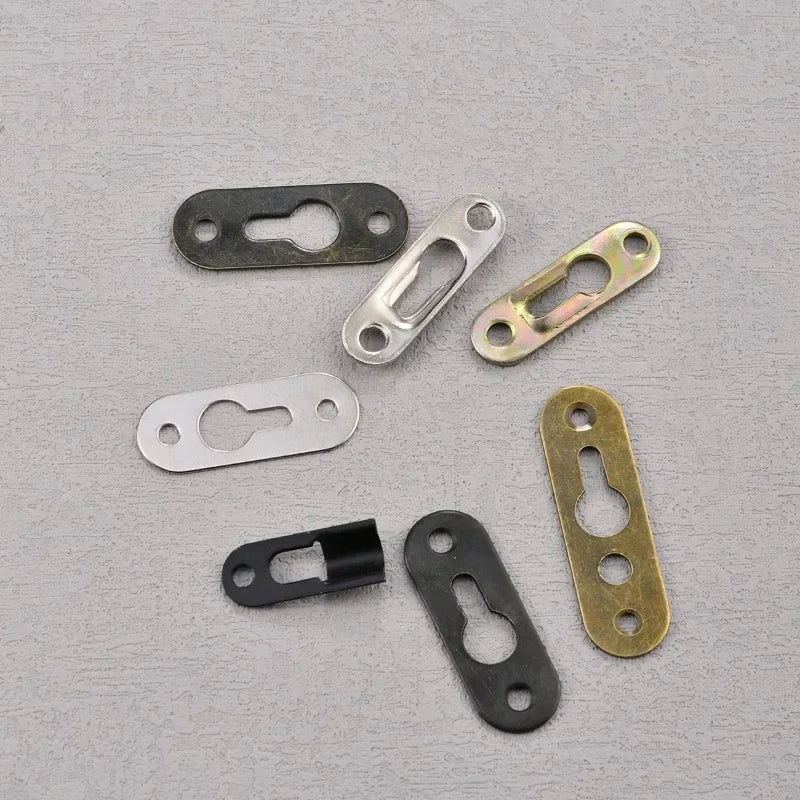 plaques fixation or noir argent modernes 30 pièces quincaillerie suspension cadres bois