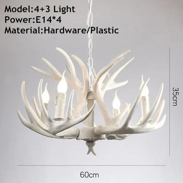lustre suspendu rustique boisé marron clair ampoules incandescence sans ombre bras