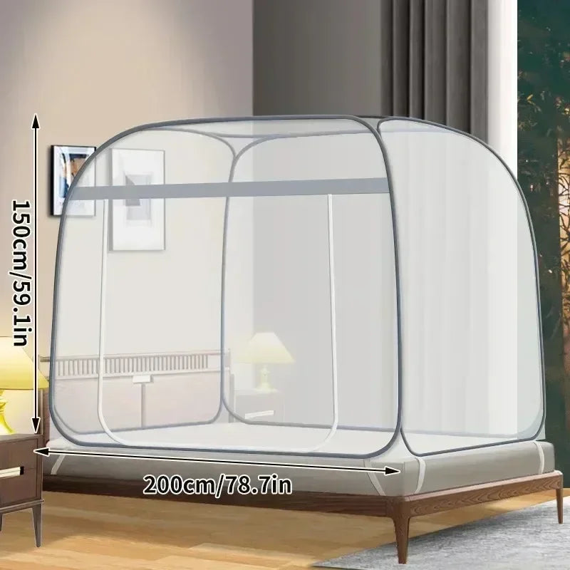 moustiquaire filet anti moustique pliable blanc maille fine élastiques voyage camping maison