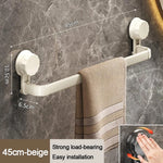 porte serviettes mural gris moderne ventouse sans perçage texture mat serviettes largeur 35cm 45cm