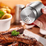 boîtes rangement épices acier inoxydable moderne qualité alimentaire eco friendly healthy transparent fenêtre 4.9cm