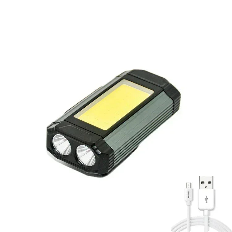 lampe travail led rechargeable clips magnétiques 2200mAh usb moderne rouge noir