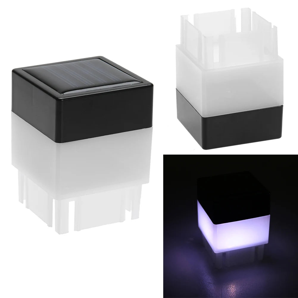 lampe solaire extérieure moderne ip55 led noir blanche rayures vacances jardin piscine clôture rue