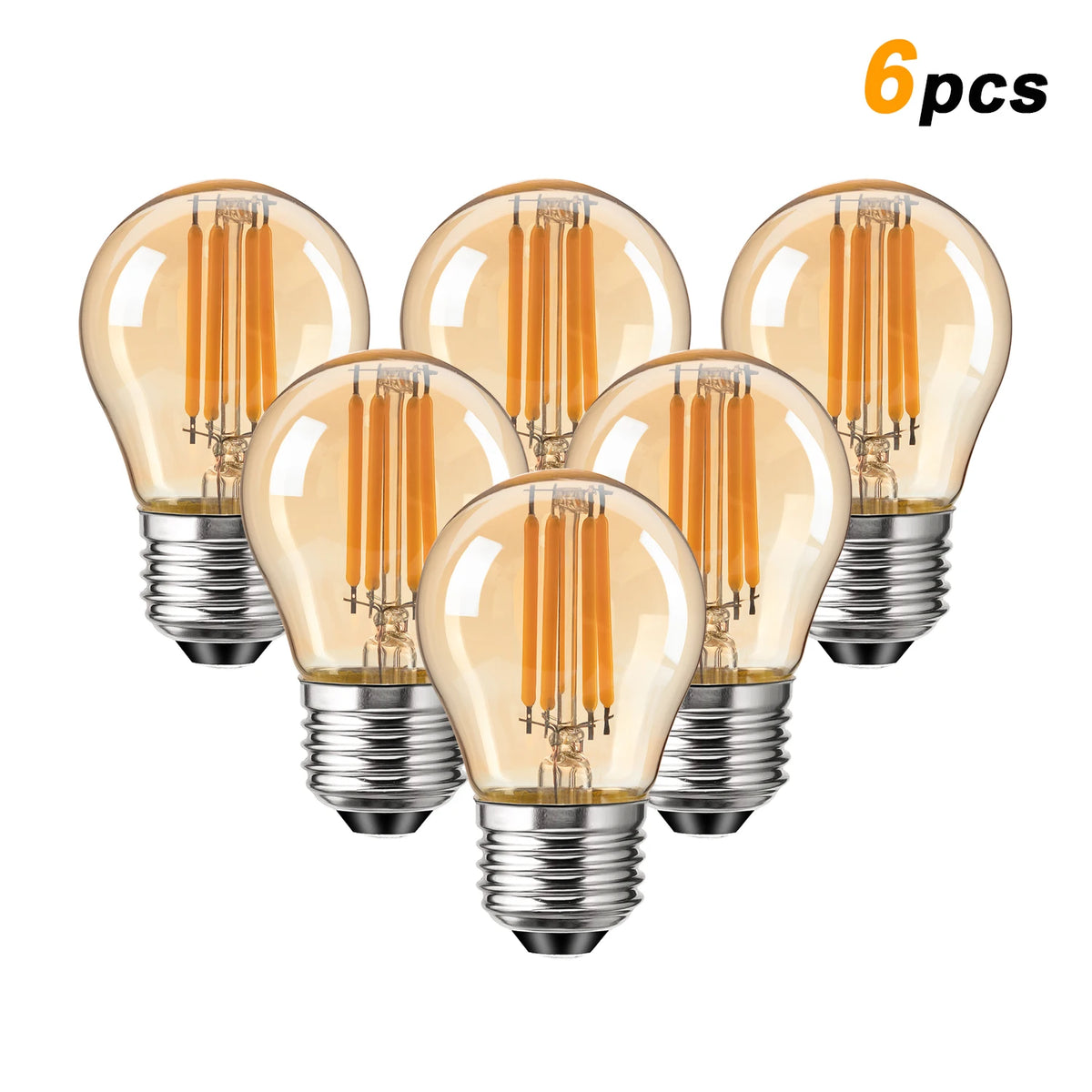 ampoule led filament transparente dorée vintage base e27 2700k 250 lumens 4w salon