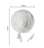 applique murale art deco sculpture animal ampoules led noir blanc vintage chambre salon étude