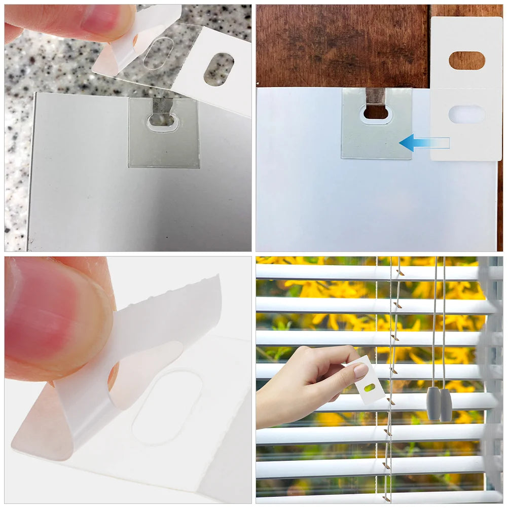 accessoires rideaux réparation rideaux blanc élastiques adhésifs modernes fixateurs volets verticaux pièces rechange