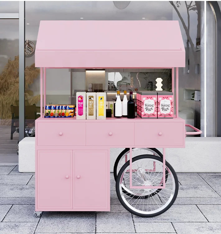 chariot roues trois auvent moderne divers produits emballés commercialDecoration mariage anniversaireMETAL
