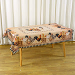 nappe rectangulaire imperméable poules coqs rustique fête cuisine