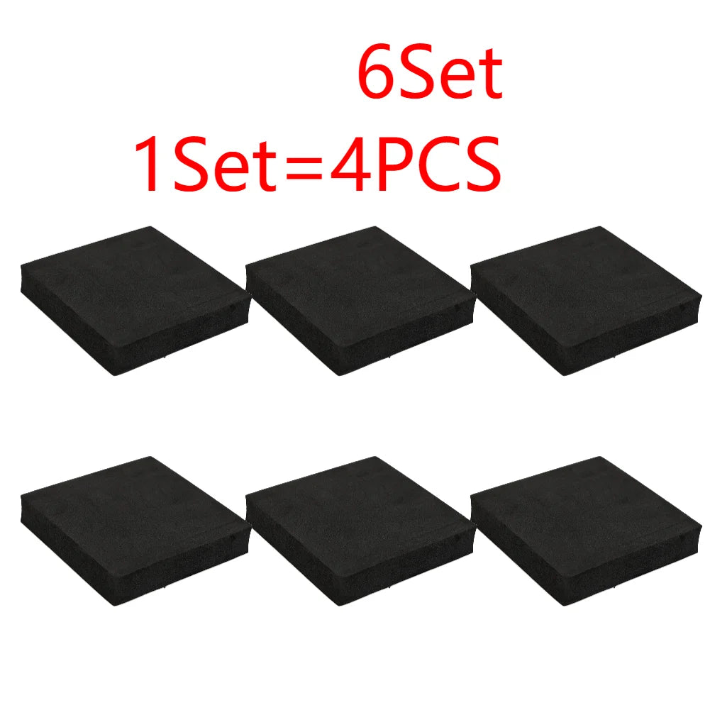 anti vibration pad noir pratique 100x100x20mm résistant antidérapant tapis protection meuble sol