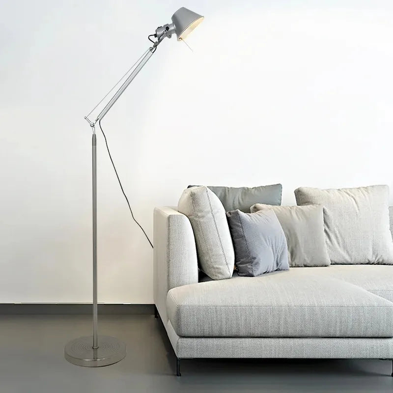 lampe moderne argentée réglable sans filaire opaquer nordiqueTouchable switch