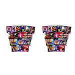 pochettes zippées multicolores imprimées graphiques 6x8cm opaques modernes respectueux environnement 100pcs