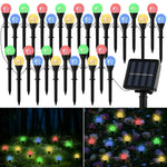 éclairage solaire multicolore translucides modernes jardin noël 20led 30led rgbextérieur patio