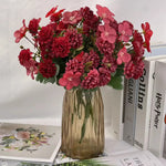 bouquets fleurs artificielles soie blanc rose jaune rouge intérieur mariage deco chambre