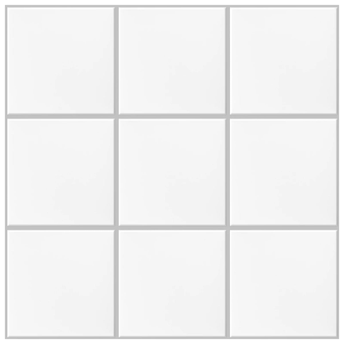 autocollants carreaux blancs rectangulaires unis 3d muraux résistants eau modernes facile 10 pièces