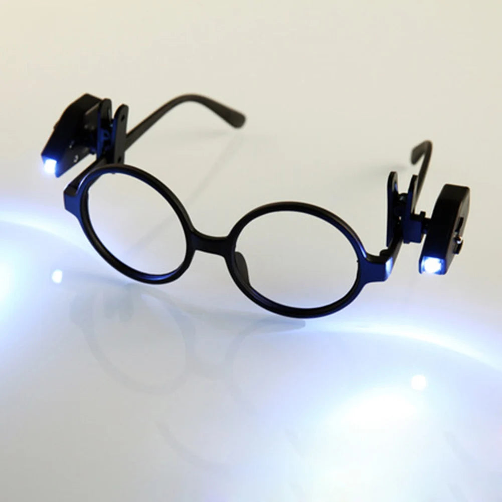 clip lumineux led noir pratique compact lunettes rechargeable portable mini pince lumière