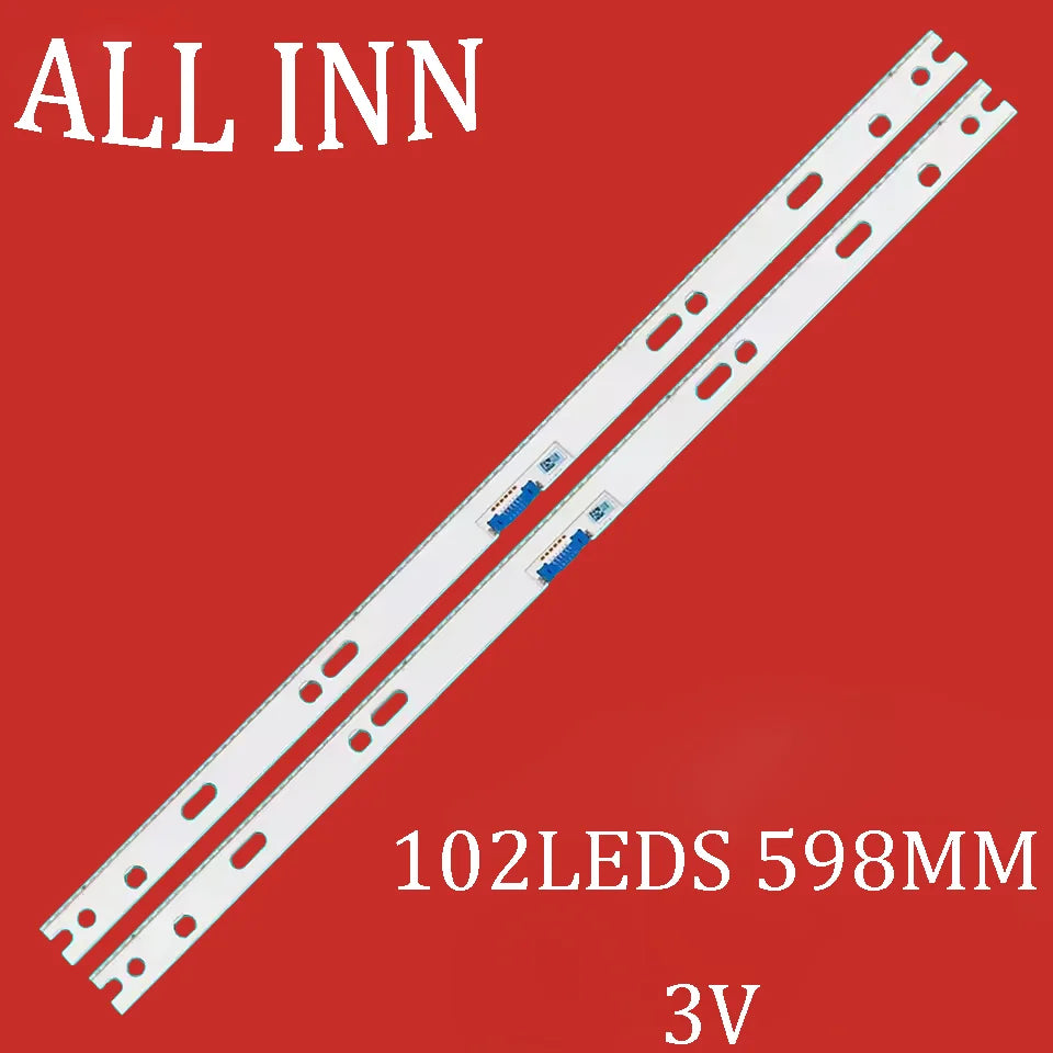 barres lumineuses led argentées 598mm 102 leds connecteurs bleus industriels técnico