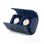 boîtes montres simili cuir noir bleu marron classiques montres protection anti poussière