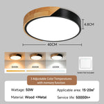 lampe led moderne minimaliste noir bois naturel éclairage intérieur salon chambre cuisine