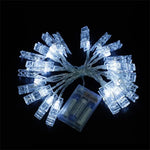 guirlande lumineuse led pinces photo 10 20 40 led multicolore noel decoration fenetre festif