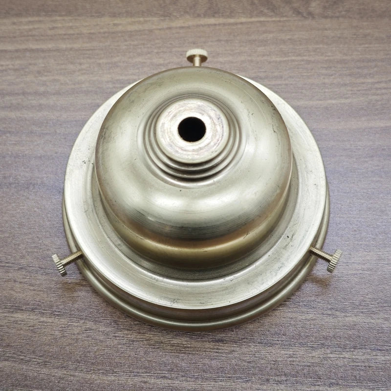 socle lampe doré lisse opaque classique fixations brasure laiton haute qualité
