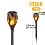 torche solaire 96 led motif floral moderne batterie intégrée ip65 fixation tringle