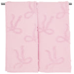 serviettes bain coton embossées rose moderne haute absorption 75x35cm set pièces