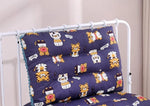 coussins animaux moderne multicolore bleu rose jaune vert machine lavable polyester