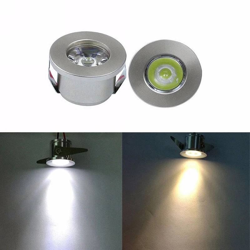 spot led argenté moderne 3w blanc chaud 1w blanc câble noir vis fixation minimaliste
