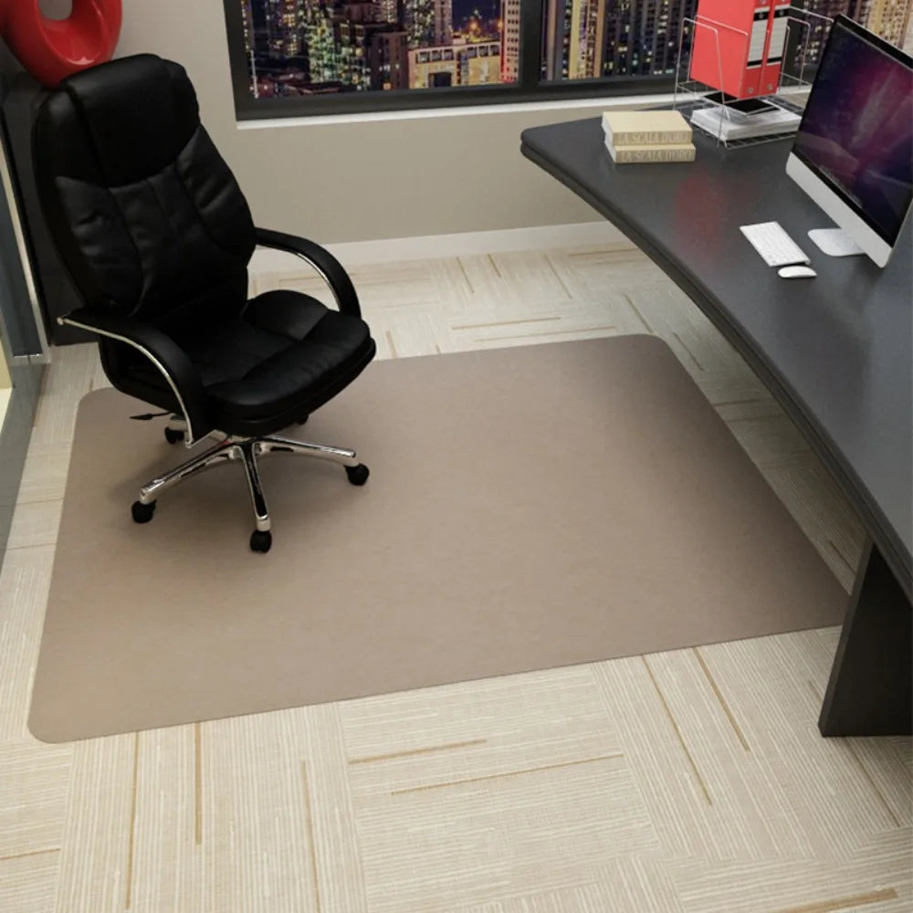 tapis sol antidérapant moderne gris uni 90x120cm 90x140cm adhésif polyester